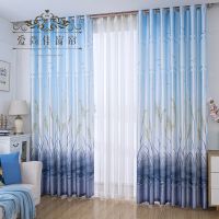 田园印花遮光隔热窗帘成品卧室客厅阳台宿舍出租屋特价布料