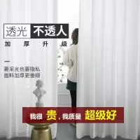 窗帘纱帘纱窗透光不透人卧室客厅白纱飘窗房间大气新款窗帘纱