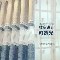 半遮光窗帘成品加厚窗帘窗纱客厅卧室阳台防嗮纱帘特价窗帘