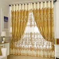 欧式双层遮光窗帘成品客厅卧室婚房落地窗帘窗纱布料特价