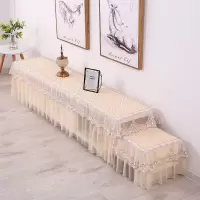 茶几电视柜桌布套装布艺长条防尘防滑蕾丝全包现代简约长方形罩套