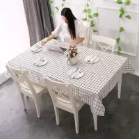 网红抖音格子餐桌布台布酒店桌布茶几布书桌少女心