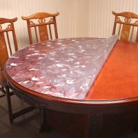圆形透明pvc餐桌桌布塑料台布水晶板防水防烫胶垫饭台布软玻璃
