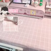 桌布防水防油peva塑料格子北欧ins风学生少女心茶几餐桌布艺