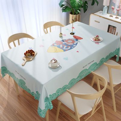餐桌布防水防烫防油免洗布艺pvc格子塑料台布茶几桌布少女心