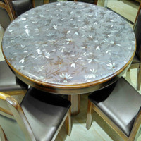 软玻璃pvc圆桌桌布防水防烫家用塑料圆形透明垫餐桌布家具保护垫