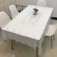 餐桌布防水防油烫餐桌台布长方形桌布家用塑料桌布茶几垫客厅台布