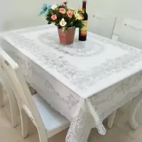 餐桌布防水防烫餐桌台布长方形桌布家用塑料桌布茶几垫客厅台布