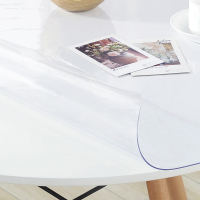 软塑料玻璃圆桌桌布防水防烫防油免洗pvc餐桌垫圆形茶几垫少女心