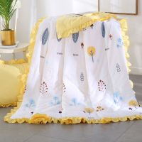 夏被四件套可机洗水洗棉夏凉被学生宿舍三件套单人双人亲肤空调被