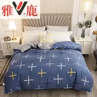 被套单件 亲肤单人1.5m1.8米床双人200x230学生宿舍磨毛被罩|艾瑞拉-蓝 180*220cm