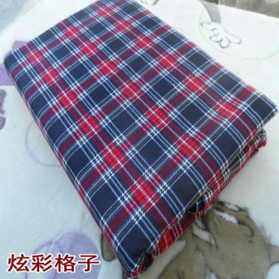 多规格纯棉绒布被套加厚单件1.8m冬季1.5单人被罩双人6x7全|炫彩格子纯棉绒布 220x240绒布被套+同款枕套两只