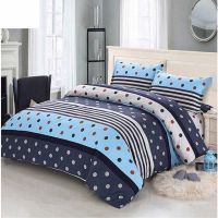 1.5米1.8米2米单人双人仿棉被套四季被罩|波点 150*210