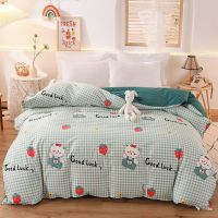 全棉被套单件150x200x230纯棉双人宿舍被罩1.5米1.8m|草莓熊 160*210cm纯棉单件被套