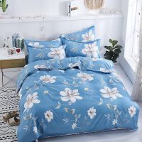 被套单件双人被罩床上用品褥罩家纺三件套|茉莉花开 1.8米四件套