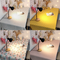 网红桌布布艺棉麻 日式北欧宿舍茶几垫少女心餐桌布书桌ins 学生