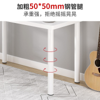 简约白色书桌电脑桌台式家用卧室简易长方形小户型办公学习小桌子