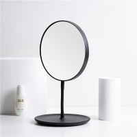 mimir桌面化妆镜台式梳妆镜美容院镜子ins风可收纳高清双面镜