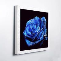 洗手间卫生间洗澡间的置物架壁挂式浴室衣服免打孔柜挂墙上收纳盒|蓝色妖姬(35*35加厚升级款)