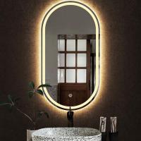 智能镜led浴室镜带灯除雾壁挂无框两头圆卫浴化妆镜酒店定制镜子