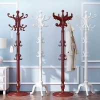 实木欧式衣帽架落地单杆简约现代挂衣帽挂大衣服挂衣服架