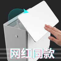 垃圾桶家用带盖厨房挂式有盖拉圾筒厨余悬壁挂翻盖橱柜门卧室纸篓