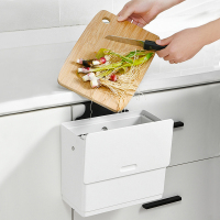 日本厨房垃圾桶挂式家用壁挂式收纳桶分类橱柜门厨余拉圾筒卫生间