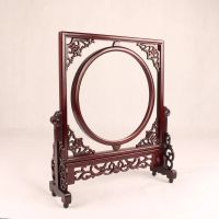 红木镜框像框鸡翅木台屏屏风插屏实木装饰摆件木质装裱字画镜框架