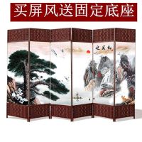 中式屏风隔断简约折屏餐厅酒店客厅卧室办公屏风时尚布艺移动玄关