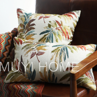 美式乡村提花抱枕客厅沙发靠垫腰枕床头靠枕飘窗样板间抱枕套含芯