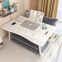 床上书桌小桌子笔记本电脑卧室坐地可折叠加大懒人桌宿舍神器学生上铺下铺桌板飘窗学习加高床头便携式移动