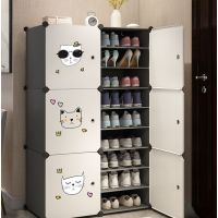 鞋子收纳盒透明鞋盒抽屉式收纳神器20个装侧开简易门口省空间鞋柜