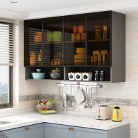厨房浴室卧室阳台橱柜玻璃吊柜壁挂柜酒柜储物柜轻奢上顶柜柜墙壁