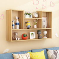 墙上实木置物架壁挂式壁柜墙壁挂墙面卧室隔板书架储物简约装饰
