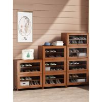 鞋架门口置物架防尘实木家用经济型室内好看楼道简易鞋柜收纳神器