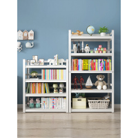 铁艺书架置物架家用客厅卧室简易网红书柜落地图书馆儿童绘本收纳