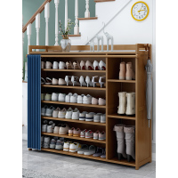 鞋架子家用收纳柜室内好看简易放门口收纳实木防尘多层卧室竹鞋柜