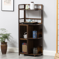 客厅圆弧架三角柜墙角柜茶叶柜转角置物架落地储物柜落地转角书柜