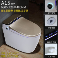 日本即热家用坐便器全自动翻盖智能马桶无水箱一体式座便 豪华版A15金色全自动翻盖 /