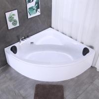 三角形扇形浴缸式亚克力成人家用双人超大按摩加热浴缸浴盆 五件套配置 &asymp;1.3m