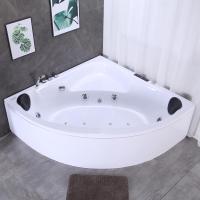 三角形扇形浴缸式亚克力成人家用双人超大按摩加热浴缸浴盆 奢华泡泡灯配置 &asymp;1.2m