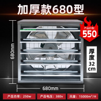 负压风机大功率工业排风扇380v大棚养殖排气换气扇抽风机220v强力 深灰色