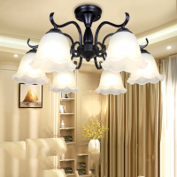 客厅灯吊灯美式简约卧室灯具灯饰led吸顶北欧风格简单家装铁艺灯