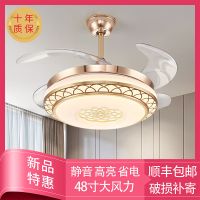 蓝牙吊扇灯隐形风扇灯客厅餐厅卧室led风扇吊灯家用简约变频48寸