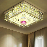 成套灯具套餐客厅灯简约现代2020新款led吸顶灯套装家用水晶吊灯|套餐(单灯)50*50无极+蓝牙