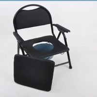 老人坐便椅孕妇可折叠坐便器移动马桶加固防滑老年人大便椅子家用