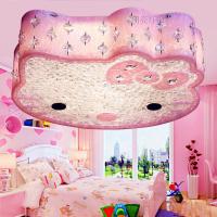 儿童房灯女孩水晶公主房间kitty猫卧室灯护眼灯具卡通创意吸顶灯