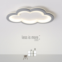 儿童房的灯公主卧室灯北欧ins少女男孩女孩房间超薄云朵吸顶灯具