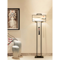 新中式啼春铁艺中国风台灯禅意书房古典床头客厅简约落地灯