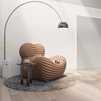 意大利flos大理石样板房酒店创意大气客厅书房沙发旁落地钓鱼灯